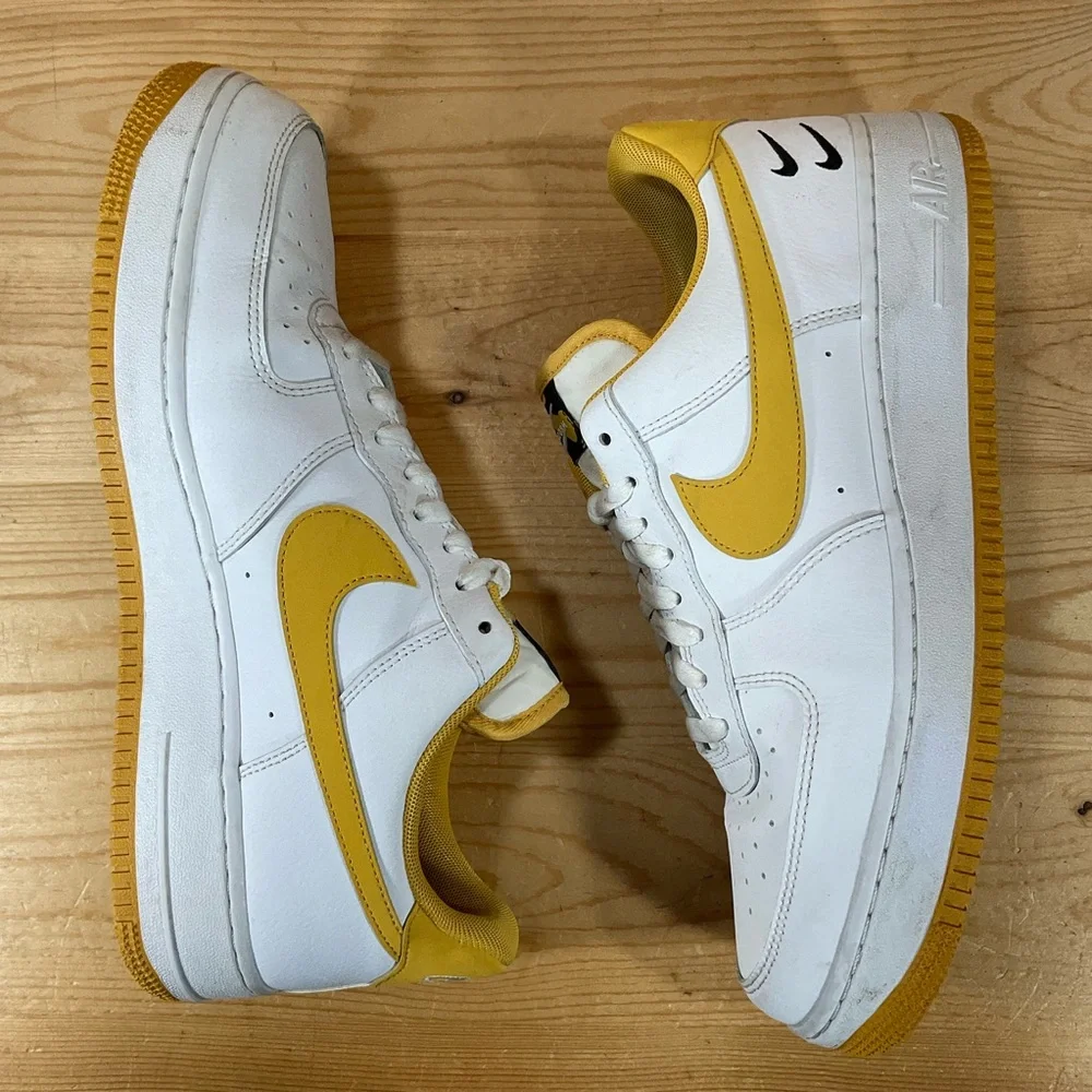 Nike Air Force 1 '07 LV8 Double Swoosh Men’s 12 White Light Ginger CT2300-100